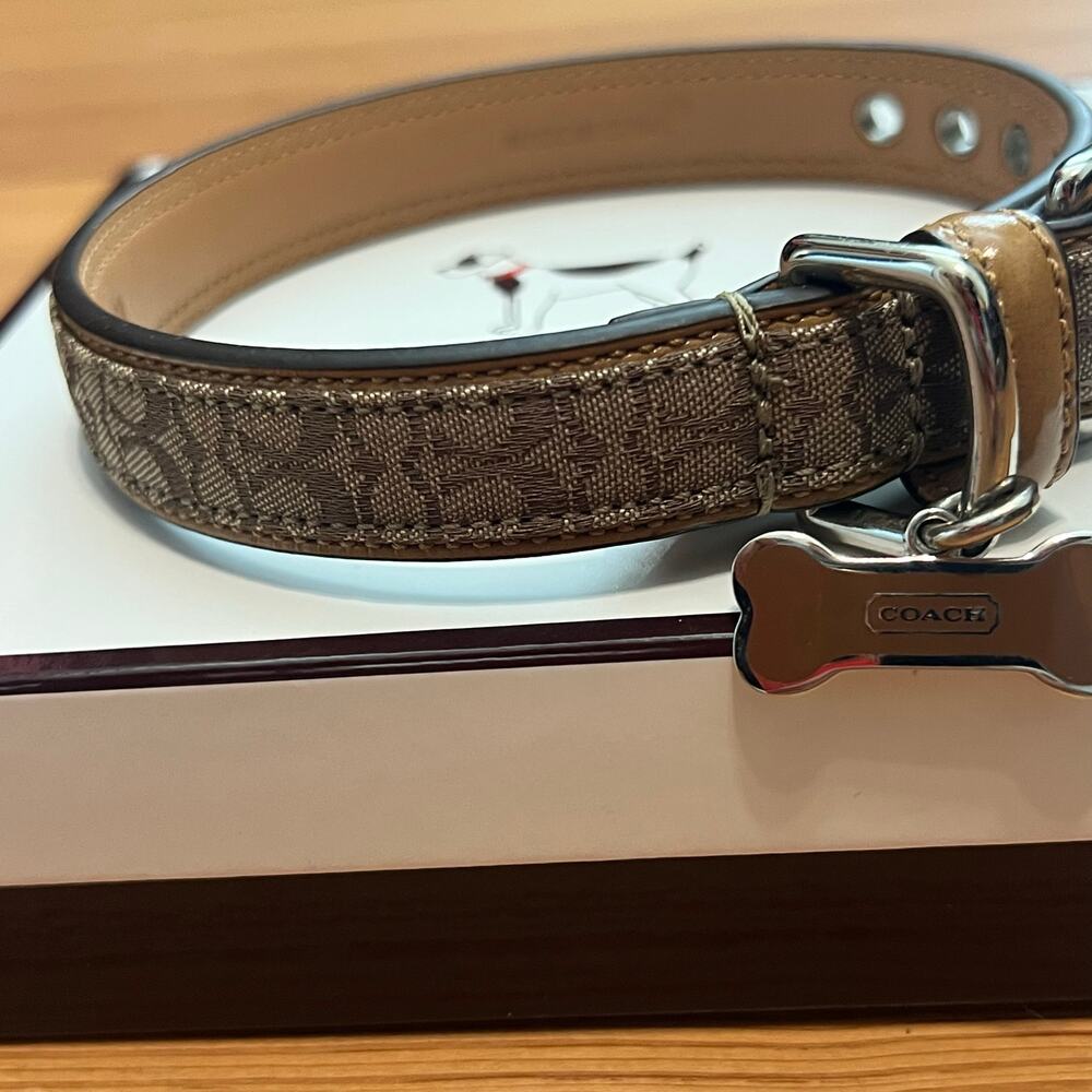 NEW Coach Dog Collar and Leash Small - Picture 2 of 8